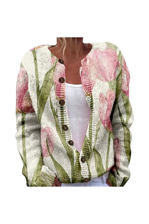 Sweaters for Women Fall and Winter Comfortable and resistant to pilling SuitableRed XL Womens Sweaters