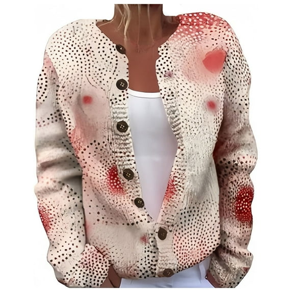 Sweaters for Women Fall and Winter Comfortable and resistant to pilling SuitableRed XXL Womens Sweaters