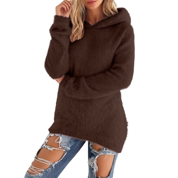 Sweaters for Women Fashion Loose Fuzzy Long Sleeve Pullover Fashion Casual Knitted Jumper Tops