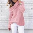 thumbnail image 1 of Sweaters for Women Fashion Women Long Sleeve Pullove Turtleneck-Neck Casual Sweater Tops Long Sweaters for Women, 1 of 6