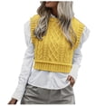 thumbnail image 1 of Sweaters for Women Hemlock Ladies Knitted Fashion All-Match Vest Pullover Casual Sleeveless Solid Color Sweater, 1 of 7