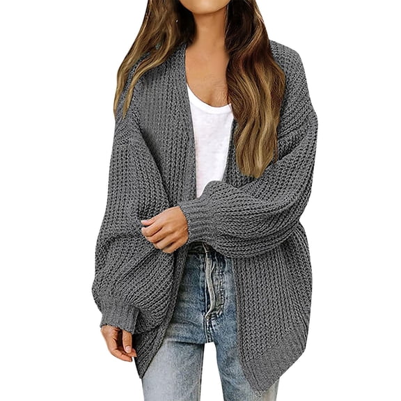 Sweaters for Women Hemlock Long Sleeve Open Front Casual Lightweight Soft Knit Cardigan Sweater Outerwear Sweater
