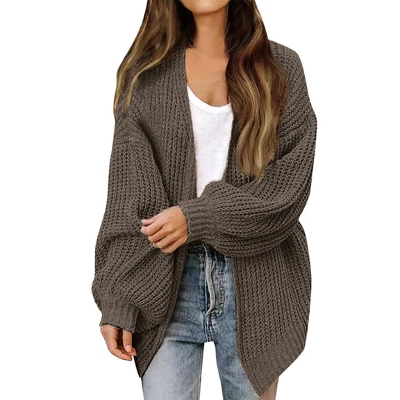 Sweaters for Women Hemlock Long Sleeve Open Front Casual Lightweight Soft Knit Cardigan Sweater Outerwear Sweater