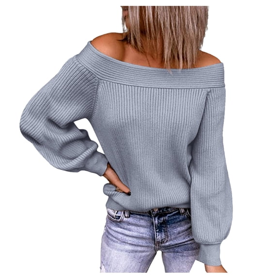 Sweaters for Women Hemlock O-Neck Batwing Sleeve Loose Chunky Knitted Pullover Sweater Jumper Tops Sweater