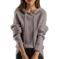 thumbnail image 1 of Sweaters for Women Long Sleeve Shirts Fashion Hoodies Pullover Sweatshirts Loose Casual Chunky Knitted Fall Tops, 1 of 4