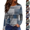 thumbnail image 1 of Sweaters for Women Long Sleeve Tops Round Neck Loose Casual Blouses Hot Pink 3XL, 1 of 6