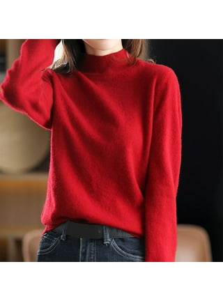 Red turtleneck walmart best sale