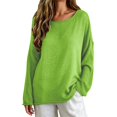 thumbnail image 1 of Sweaters for Women Oversized Crewneck Long Sleeve Chunky Knit Pullover Sweaters Tops Trendy Fall Outfits, 1 of 7