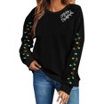 thumbnail image 1 of Sweaters for Women Round Neck Merry Christmas Printed Long Sleeved Top Sweatshirts Casual Tops Trendy Blouses Cute Work Outfits Clothes, 1 of 6