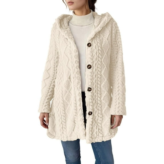 Sweaters for Women Suitable Fall and Winter Comfortable and resistant to pilling Beige L Womens Sweaters