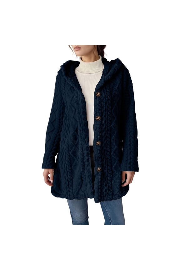 Sweaters for Women Suitable Fall and Winter Comfortable and resistant to pilling Blue M Womens Sweaters