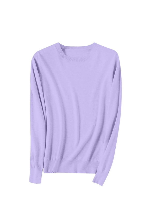 Sweaters for Women Suitable Fall and Winter Comfortable and resistant to pilling Clear L Womens Sweaters