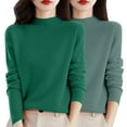 thumbnail image 1 of Sweaters for Women Suitable Fall and Winter Comfortable and resistant to pilling Green M Womens Sweaters, 1 of 4