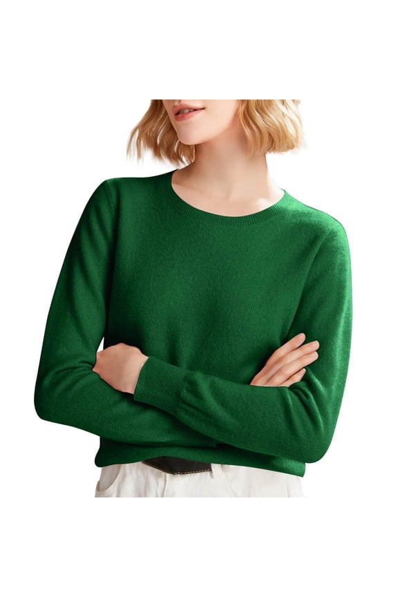 Sweaters for Women Suitable Fall and Winter Comfortable and resistant to pilling Green S Womens Sweaters