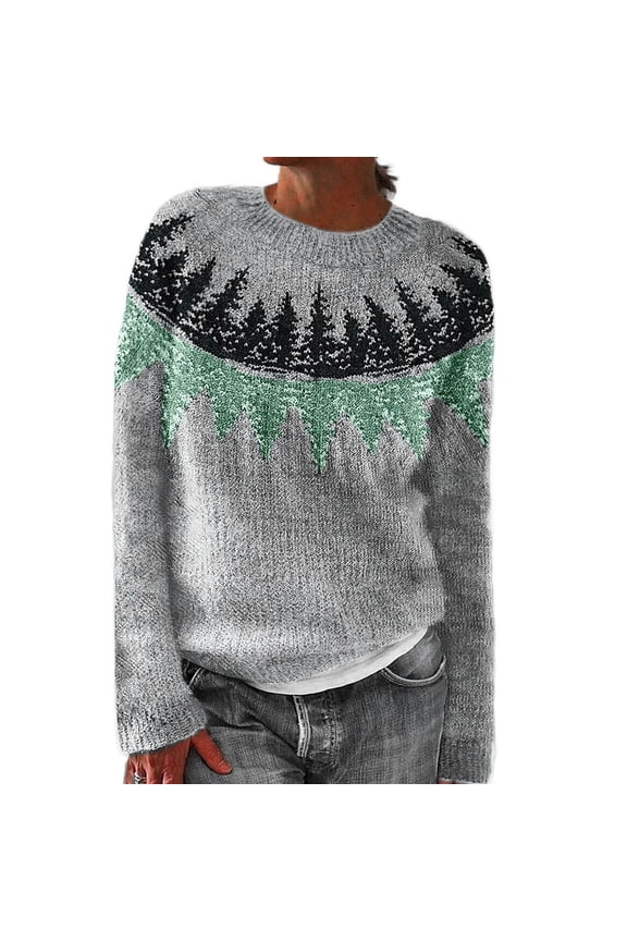 Sweaters for Women Suitable Fall and Winter Comfortable and resistant to pilling Green XL Womens Sweaters
