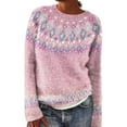 thumbnail image 1 of Sweaters for Women Suitable Fall and Winter Comfortable and resistant to pilling Pink S Womens Sweaters, 1 of 4