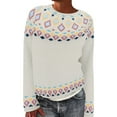 thumbnail image 1 of Sweaters for Women Suitable Fall and Winter Comfortable and resistant to pilling White L Womens Sweaters, 1 of 5