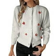 thumbnail image 1 of Sweaters for Women Suitable Fall and Winter Comfortable and resistant to pilling White S Womens Sweaters, 1 of 5