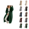 thumbnail image 1 of Sweaters for Women, Sweater Coat Oversized Long Cardigan Knit Open Front Loose Fit Outerwear for Fall Winter Layering, 1 of 1