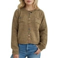 thumbnail image 1 of Sweaters for Women Trendy Fall Winter Chunky Knit Cardigan Long Sleeve Open Front Womens Tops,Khaki,M, 1 of 5