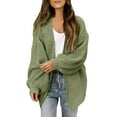 thumbnail image 1 of Sweaters for Women Winter Clothing for Women Women's Long Sleeve Open Front Casual Lightweight Soft Knit Cardigan Sweater Outerwear, 1 of 8