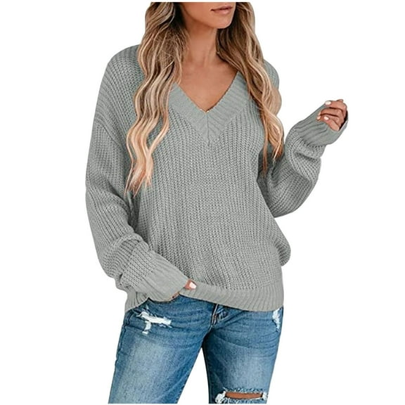 Sweaters for Women Women Casual Long Sleeve Oversized Loose Knitted Sweater Tops Blouse Oversized Sweaters for Women