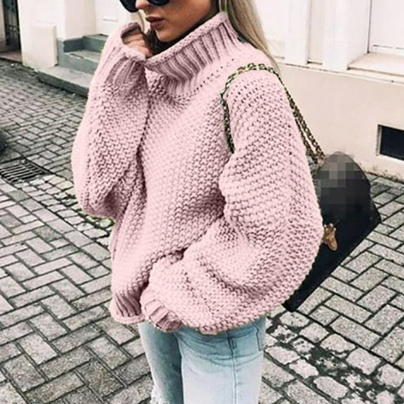 Sweaters for Women Women'S Pullover Sweaters Long Sleeve Turtleneck Lightweight Sweaters Womens Fall Sweaters Trendy Fall Fashion Women