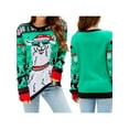 thumbnail image 1 of Sweaters for Women's Raindeer Ugly Christmas Sweater, Cute Holiday Sweater Funny Ugly Christmas Sweater Gifts for Women, 1 of 6