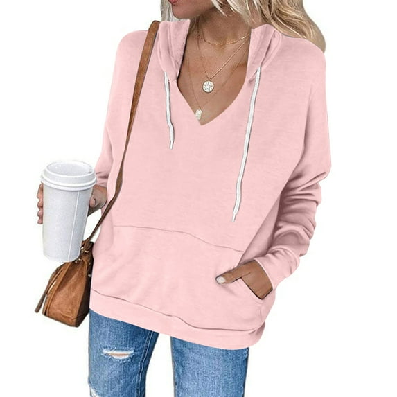 Sweaters for women's Casual Color Hooded Pocket Long Sleeved Sweater Jacket Jackets for Women