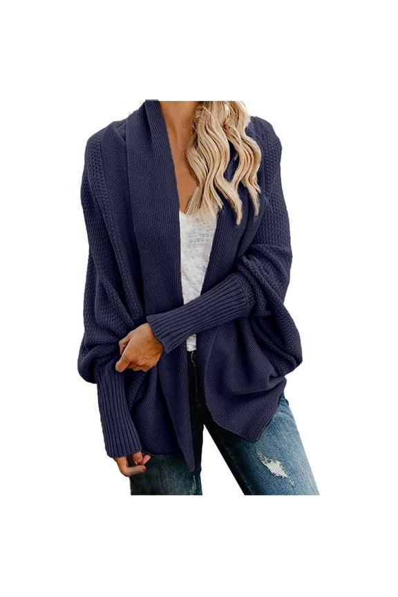Sweaters for women's Kimono Cable Knitted Slouchy Oversized Wrap Cardigan Sweater Cardigan for Women