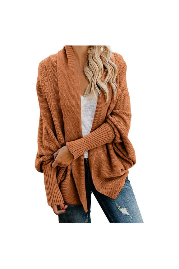 Sweaters for women'S Kimono Cable Knitted Slouchy Oversized Wrap Cardigan Sweater Cardigan for Women
