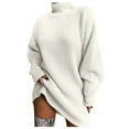 thumbnail image 1 of Sweaters for women Women Long SleeveTurtlenec Winter High Waist Loose Sweater Dress Pullover Jumper ugly christmas sweater women, 1 of 8