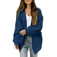 thumbnail image 1 of Sweaters for women Women's Long Sleeve Open Front Casual Lightweight Soft Knit Cardigan Sweater Outerwear christmas sweater women, 1 of 8