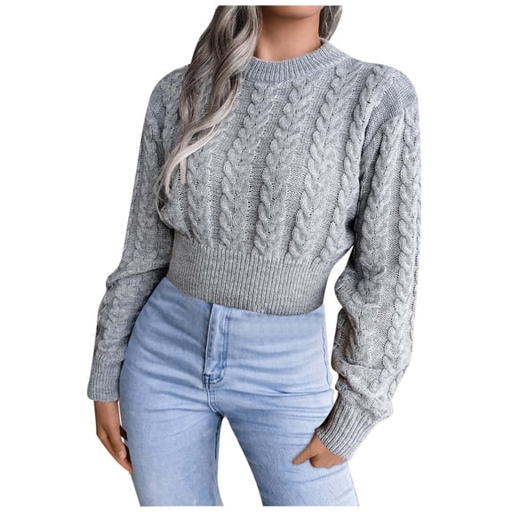 Sweaters for women Women's O-neck Long Sleeve Loose Knitted Pullover Sweater Jumper Tops christmas sweater women