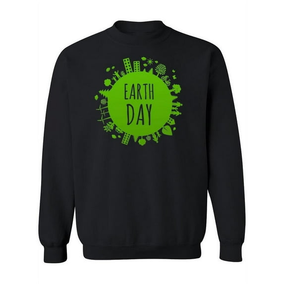 Sweatershirt Earth Day Sweatshirt Women -Image by Shutterstock, Female Medium