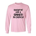 thumbnail image 1 of Sweatin Like A Sinner In Church Adult Long Sleeve T-shirt, 1 of 3