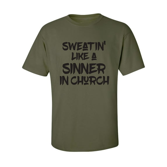 Sweatin Like A Sinner In Church Adult Short Sleeve T-shirt