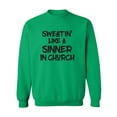 thumbnail image 1 of Sweatin Like A Sinner In Church Crewneck Sweatshirt, 1 of 3