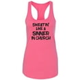 thumbnail image 1 of Sweatin Like A Sinner In Church Racerback Tank, 1 of 2