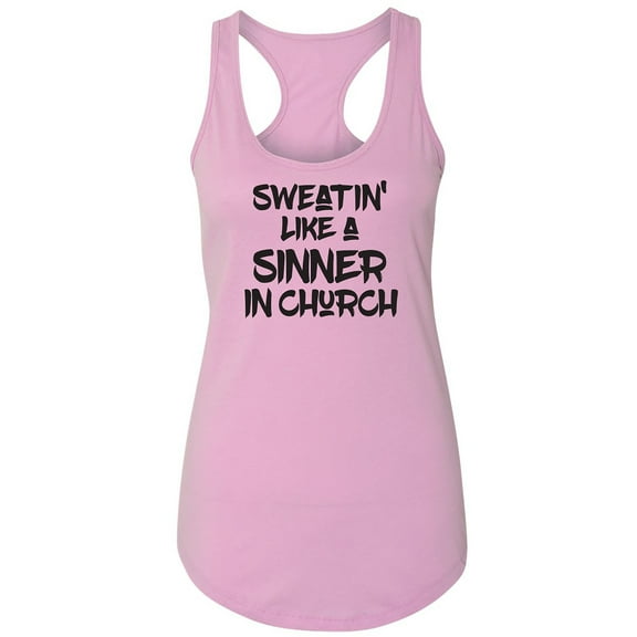 Sweatin Like A Sinner In Church Racerback Tank