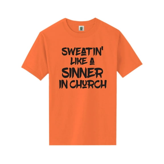 Sweatin Like A Sinner In Church Short Sleeve Neon T-Shirt
