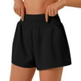 thumbnail image 1 of Sweatpant Shorts Womens Sports Shorts High Waisted Pocket Gym Shorts Sport Running Shorts Gym Shorts Women Black S, 1 of 5