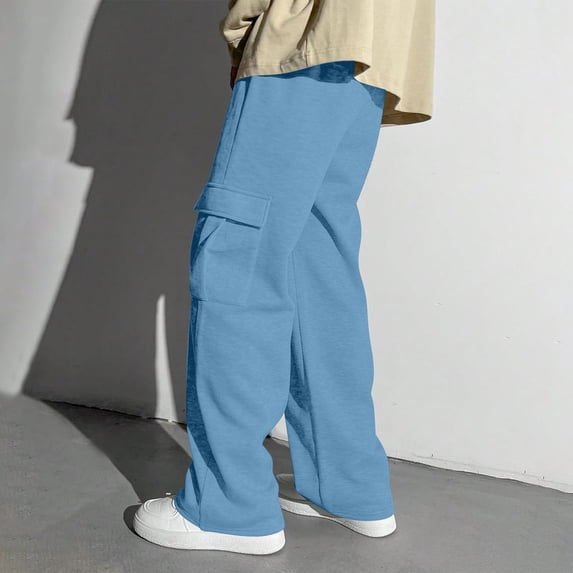 Sweatpant for Boys Baggy High Waist Elastic Jogger Athletic Leggings Sweatpants 7-8 Years