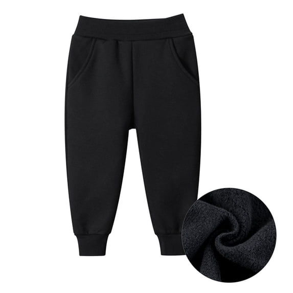 Sweatpant for Boys Baggy Joggers High Waist Elastic with Pockets Solid Pants Activewear Kids Hiking Pants 8-9 Years