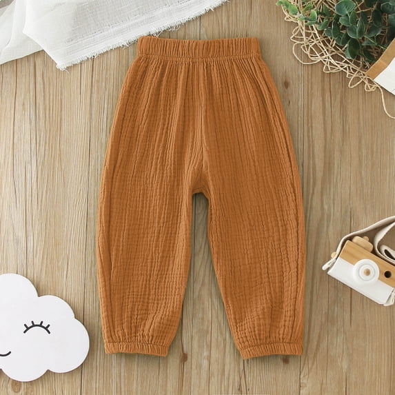 Sweatpant for Girls Baggy High Waist Elastic Jogger with Pockets Girls Solid Pant Activewear Sweatpants for Kids
