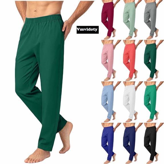 Sweatpant for Men Athletic Lightweight Hiking Pants Quick Dry Stretch Joggers for Running Workout Casual Army Green M