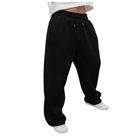 Sweatpants Baggy Black Baggy Sweatpants Wide Leg Sweatpants for Women Men Baggy Casual Drawstring Sweat Pants Trendy Athletic Clothes