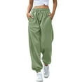 thumbnail image 1 of Sweatpants Baggy Sweatpants Women Drawstring Jogging Pants With Pockets Elastic Waist Sweat Pants Women Green XXL, 1 of 7