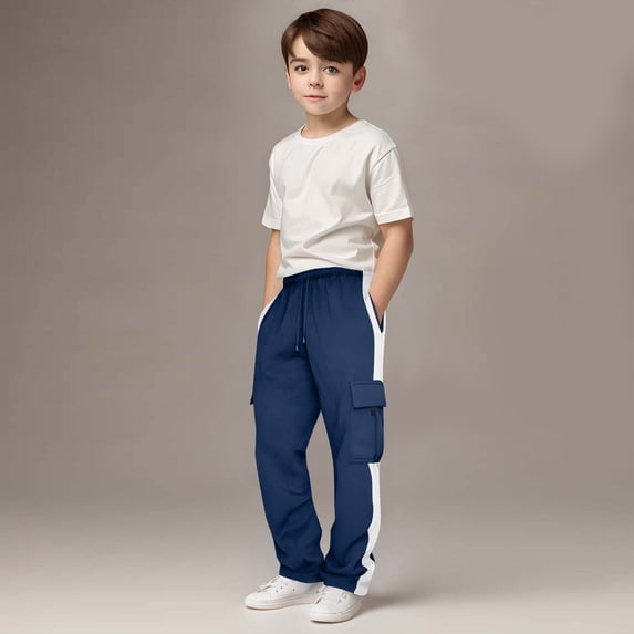Sweatpants For Boys Girls 4-15 Years Fleece Fleece Athletic Active Soft Sweatpants Pull On Casual Pants Joggers Hiking Pants Quick Dry Lightweight Sweatpants