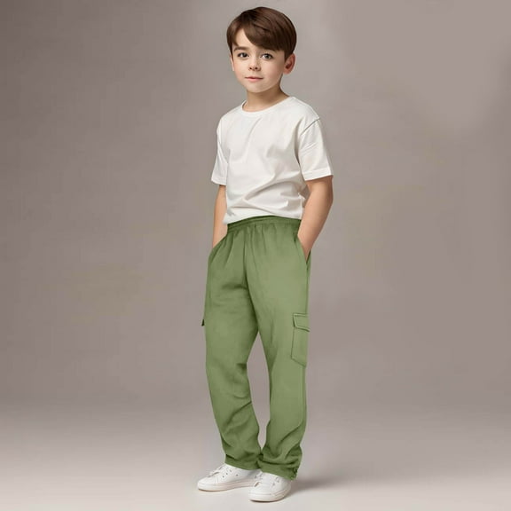 Sweatpants For Boys Girls 6-15 Years Athletic Workout Athletic Activewear Quick Dry Breathable Kids' Soft Sweatpants With Drawstring And Pockets Casual Pants